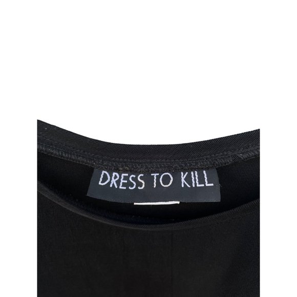 Dress to kill women’s one size Onesize black long dress or blouse 2X Oversized - Picture 3 of 9